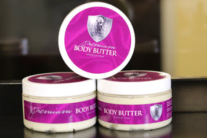 Premium Body Butter. Made with 100% Natural oils. Shea Butter, 4+ oils, and a beautiful sweet smelling fragrance that is oil based. Relieves dry skin, eczema, great for heels of feet and elbows. women love the scent. body butter lotion.